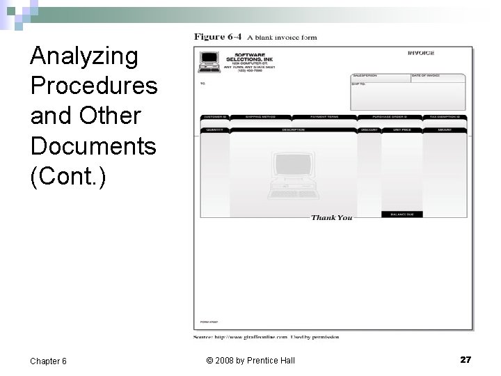 Analyzing Procedures and Other Documents (Cont. ) Chapter 6 © 2008 by Prentice Hall