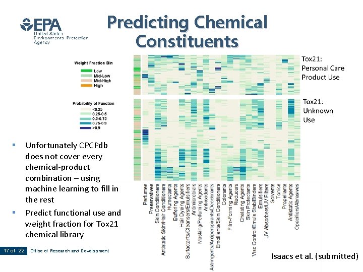 Predicting Chemical Constituents § § 17 of 22 Unfortunately CPCPdb does not cover every
