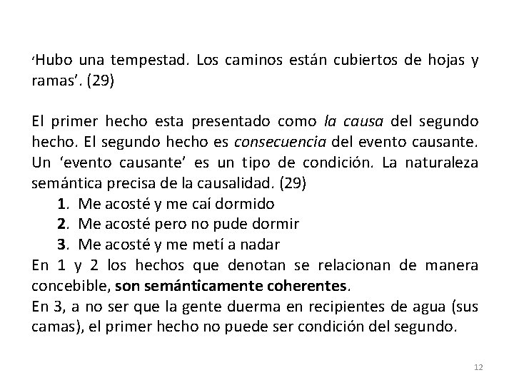 ‘Hubo una tempestad. Los caminos están cubiertos de hojas y ramas’. (29) El primer ‘Hubo una tempestad. Los caminos están cubiertos de hojas y ramas’. (29) El primer