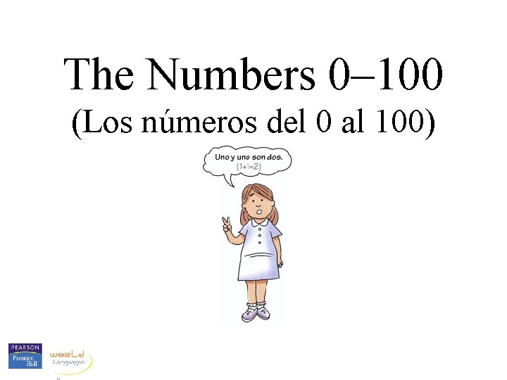 The Numbers 0– 100 (Los números del 0 al 100) 