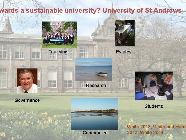 wards a sustainable university? University of St Andrews Teaching Estates Research Governance Students Community