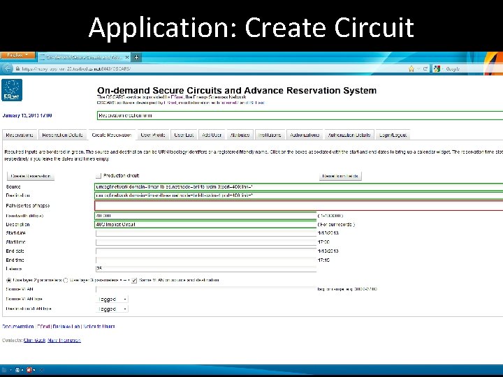 Application: Create Circuit 