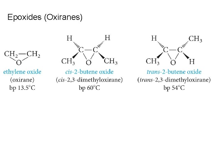 Epoxides (Oxiranes) 