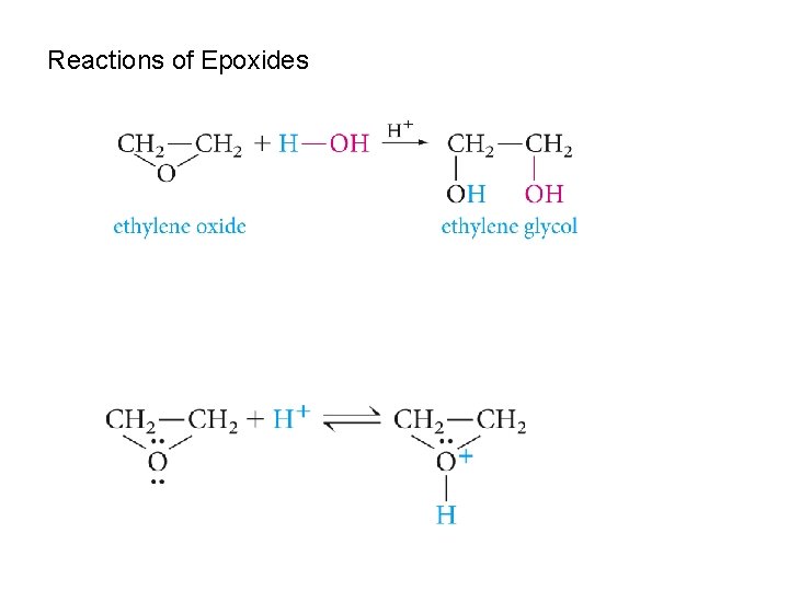 Reactions of Epoxides 