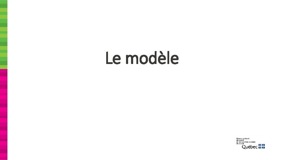 Le modèle 