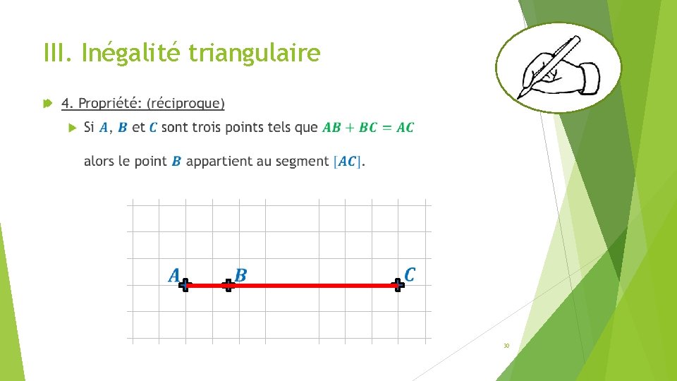 III. Inégalité triangulaire 30 