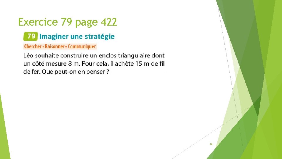 Exercice 79 page 422 34 