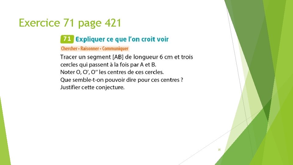 Exercice 71 page 421 35 