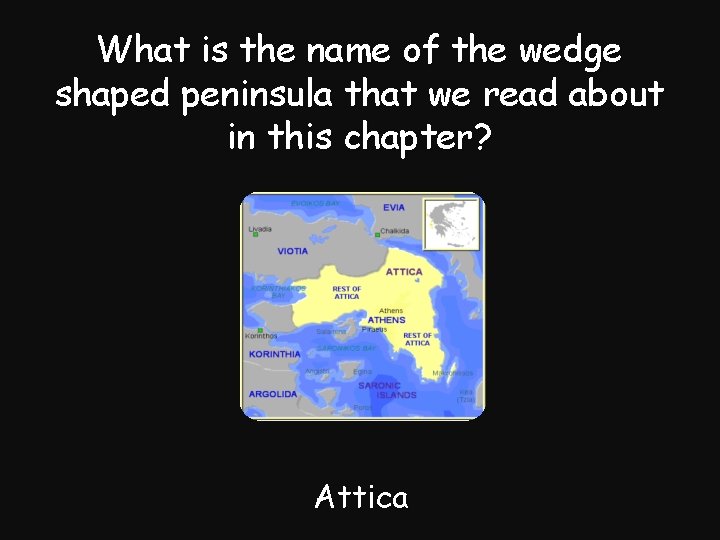 What is the name of the wedge shaped peninsula that we read about in