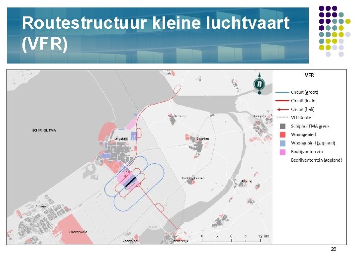 Routestructuur kleine luchtvaart (VFR) 28 