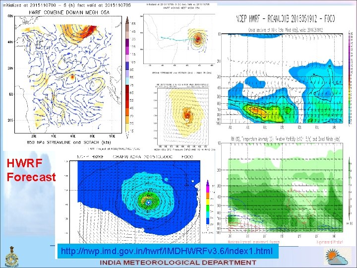 HWRF Forecast http: //nwp. imd. gov. in/hwrf/IMDHWRFv 3. 6/index 1. html 