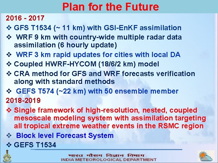 Plan for the Future 2016 - 2017 v GFS T 1534 (~ 11 km)
