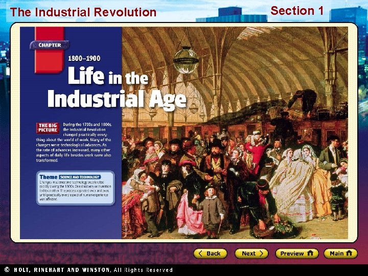 The Industrial Revolution Section 1 