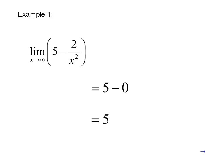 Example 1: Example 1: