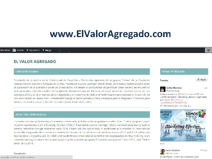 www. El. Valor. Agregado. com www. El. Valor. Agregado. com