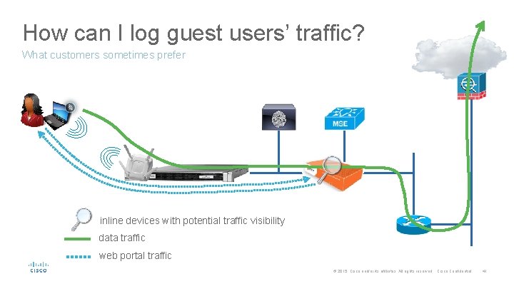 How can I log guest users’ traffic? What customers sometimes prefer inline devices with