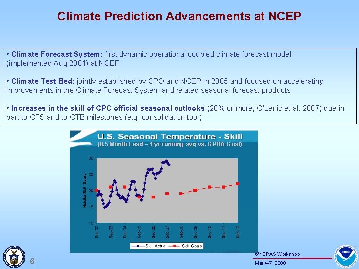 Climate Prediction Advancements at NCEP • Climate Forecast System: first dynamic operational coupled climate
