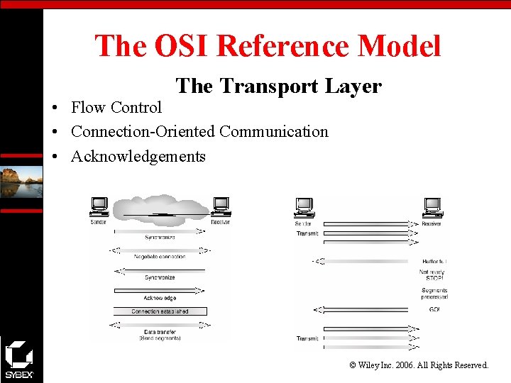 The OSI Reference Model The Transport Layer • Flow Control • Connection-Oriented Communication •