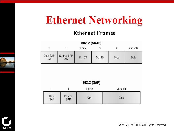 Ethernet Networking Ethernet Frames © Wiley Inc. 2006. All Rights Reserved. 