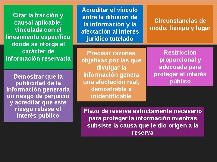 Citar la fracción y causal aplicable, vinculada con el lineamiento específico donde se otorga