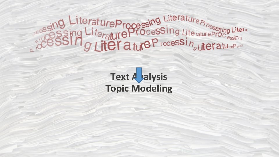 Text Analysis Topic Modeling 