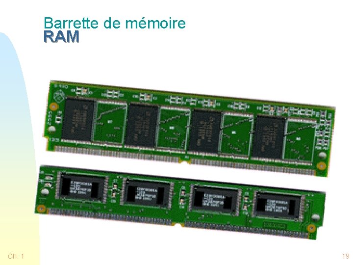 Barrette de mémoire RAM Ch. 1 19 