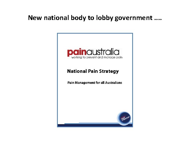New national body to lobby government. . 