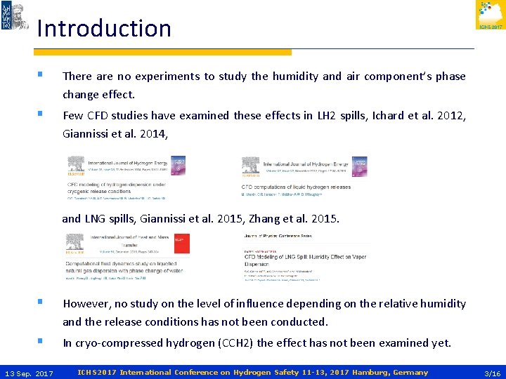 Introduction § There are no experiments to study the humidity and air component’s phase