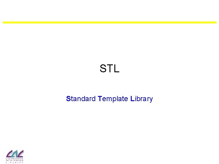 STL Standard Template Library 