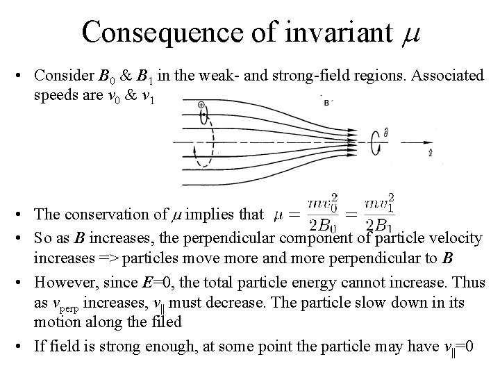 Consequence of invariant m • Consider B 0 & B 1 in the weak-