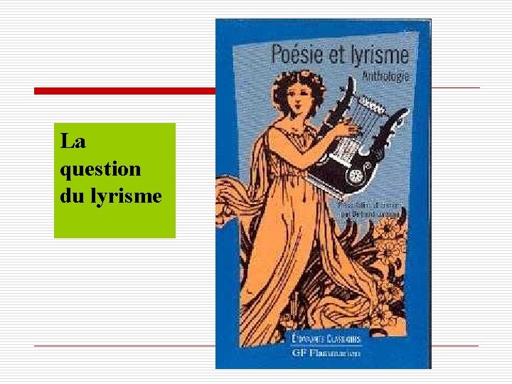 La question du lyrisme 