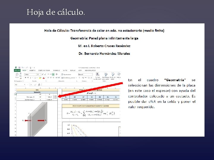 . Hoja de cálculo. 