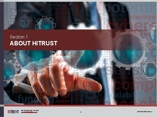 Section 1 ABOUT HITRUST 855. HITRUST (855. 448. 7878) www. HITRUSTAlliance. net 4 ©