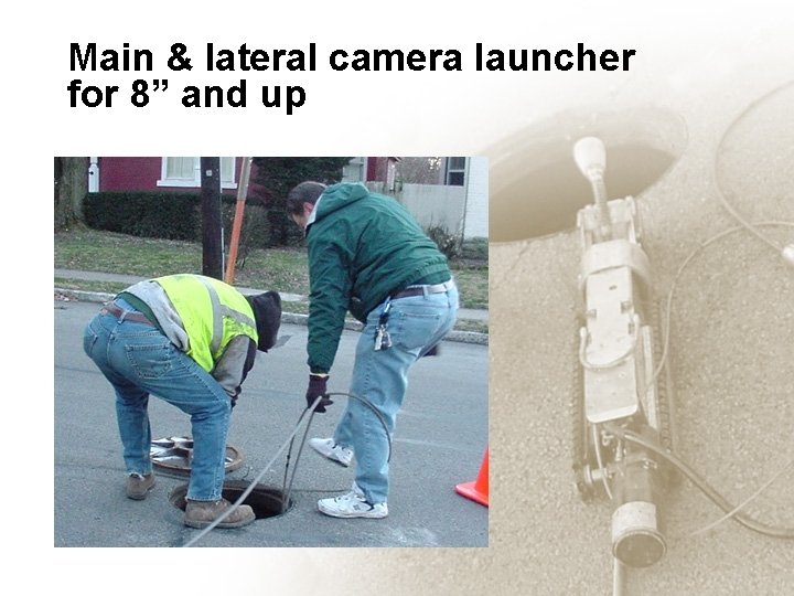 Main & lateral camera launcher for 8” and up 49 