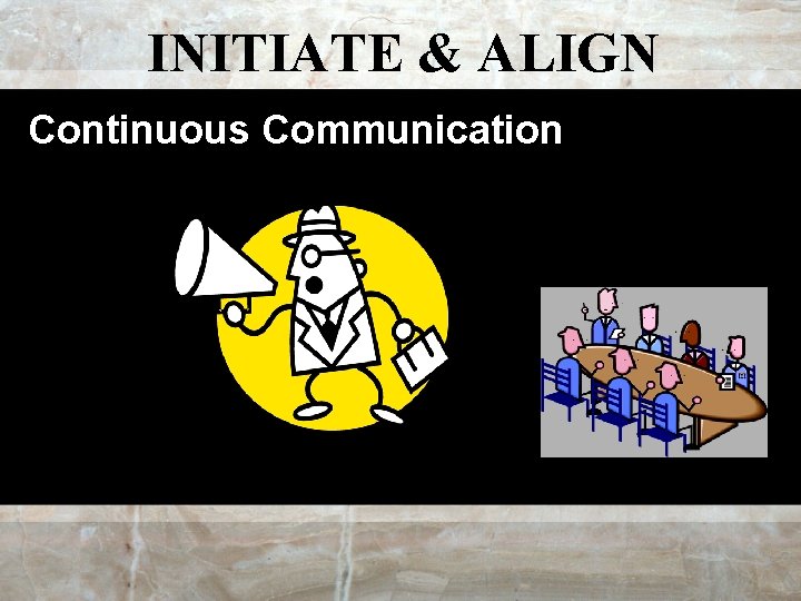 INITIATE & ALIGN Continuous Communication 