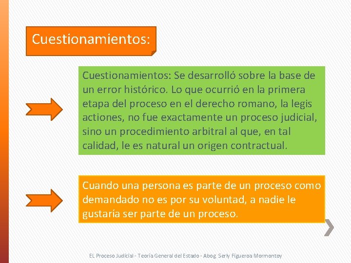 Cuestionamientos: Se desarrolló sobre la base de un error histórico. Lo que ocurrió en