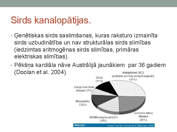 Sirds kanalopātijas. • Ģenētiskas sirds saslimšanas, kuras raksturo izmainīta sirds uzbudinātība un nav strukturālas