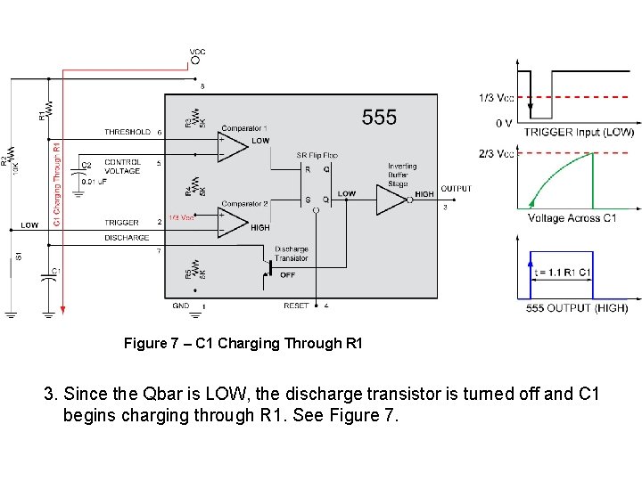 Figure 7 – C 1 Charging Through R 1 3. Since the Qbar is