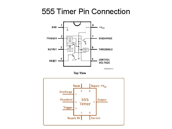 555 Timer Pin Connection 