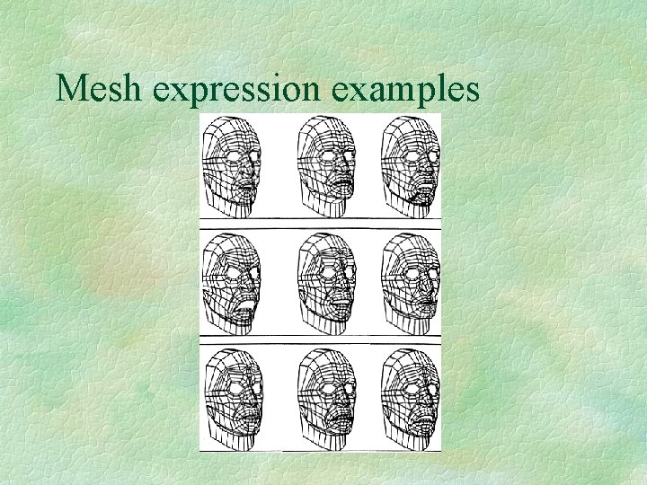 Mesh expression examples 