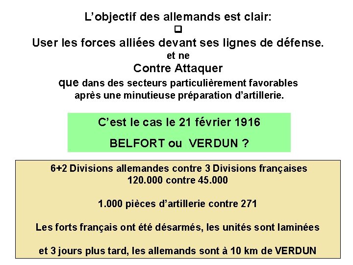 L’objectif des allemands est clair: User les forces alliées devant ses lignes de défense.