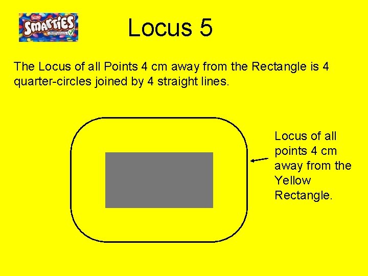 Locus 5 The Locus of all Points 4 cm away from the Rectangle is