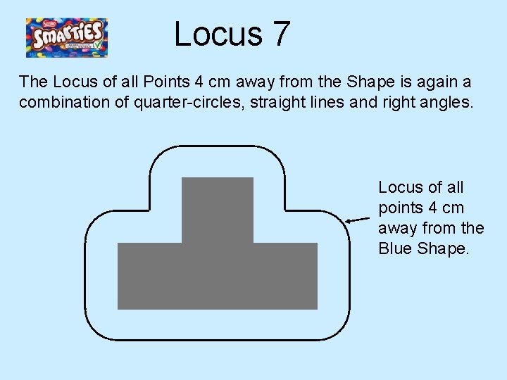 Locus 7 The Locus of all Points 4 cm away from the Shape is