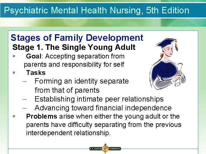 Psychiatric Mental Health Nursing, 5 th Edition Stages of Family Development Stage 1. The
