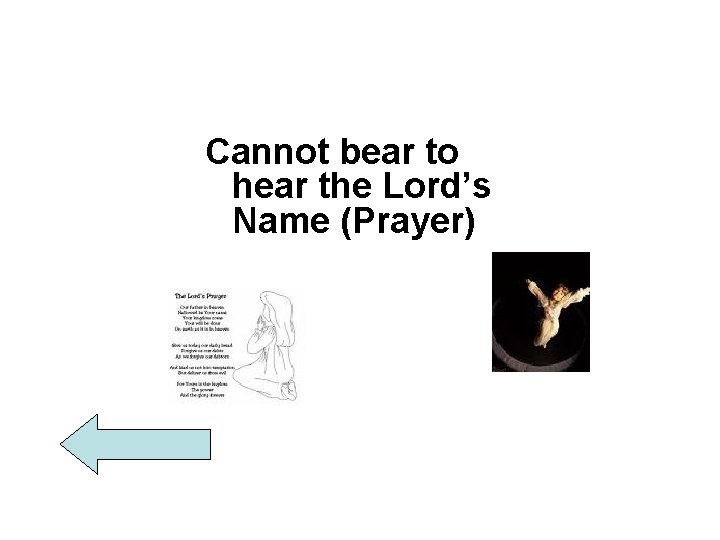 Cannot bear to hear the Lord’s Name (Prayer) 