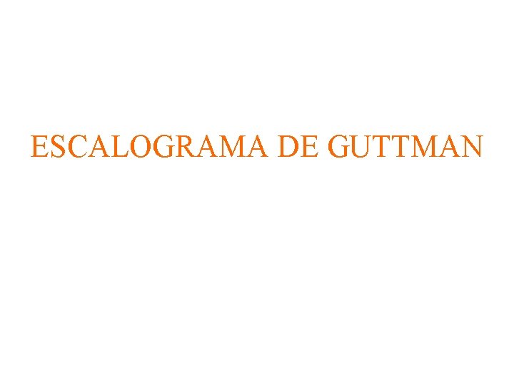 ESCALOGRAMA DE GUTTMAN 