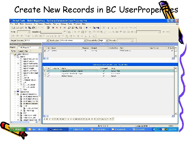 Create New Records in BC User. Properties 