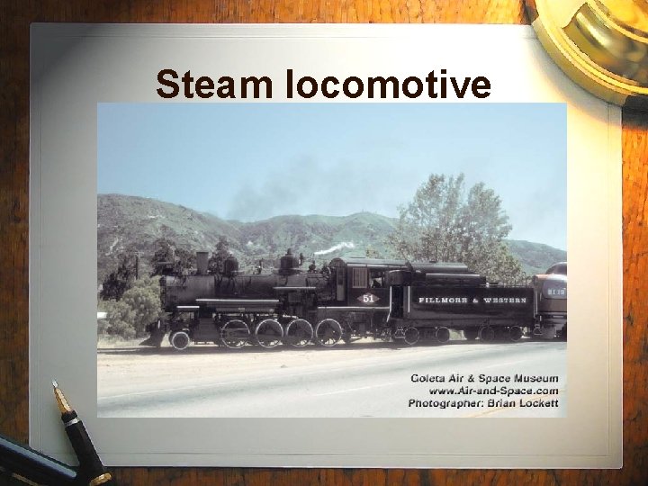 Steam locomotive 