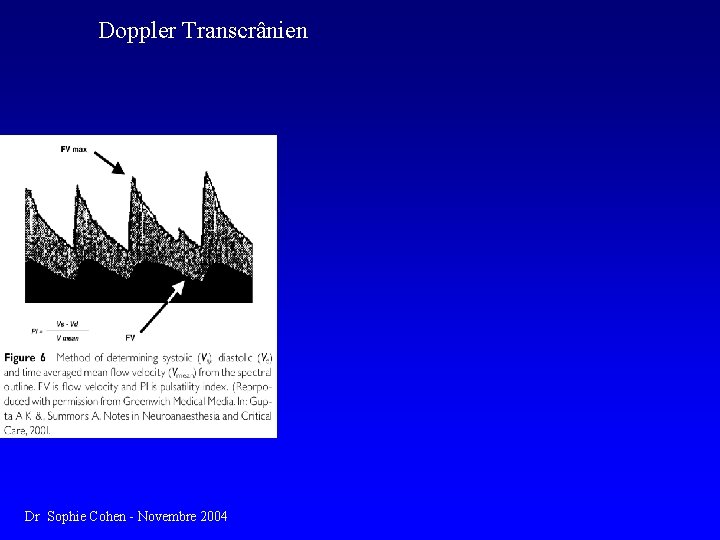Doppler Transcrânien Dr Sophie Cohen - Novembre 2004 