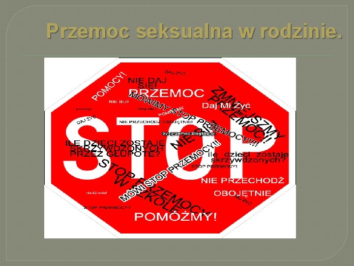 Przemoc seksualna w rodzinie. 